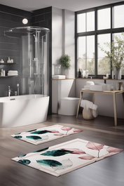 Mijölnir Juego de 2 alfombrillas de baño Multicolor CT-5064